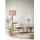 Boho δαπέδου από φυσικό ξύλο της Trio lighting.