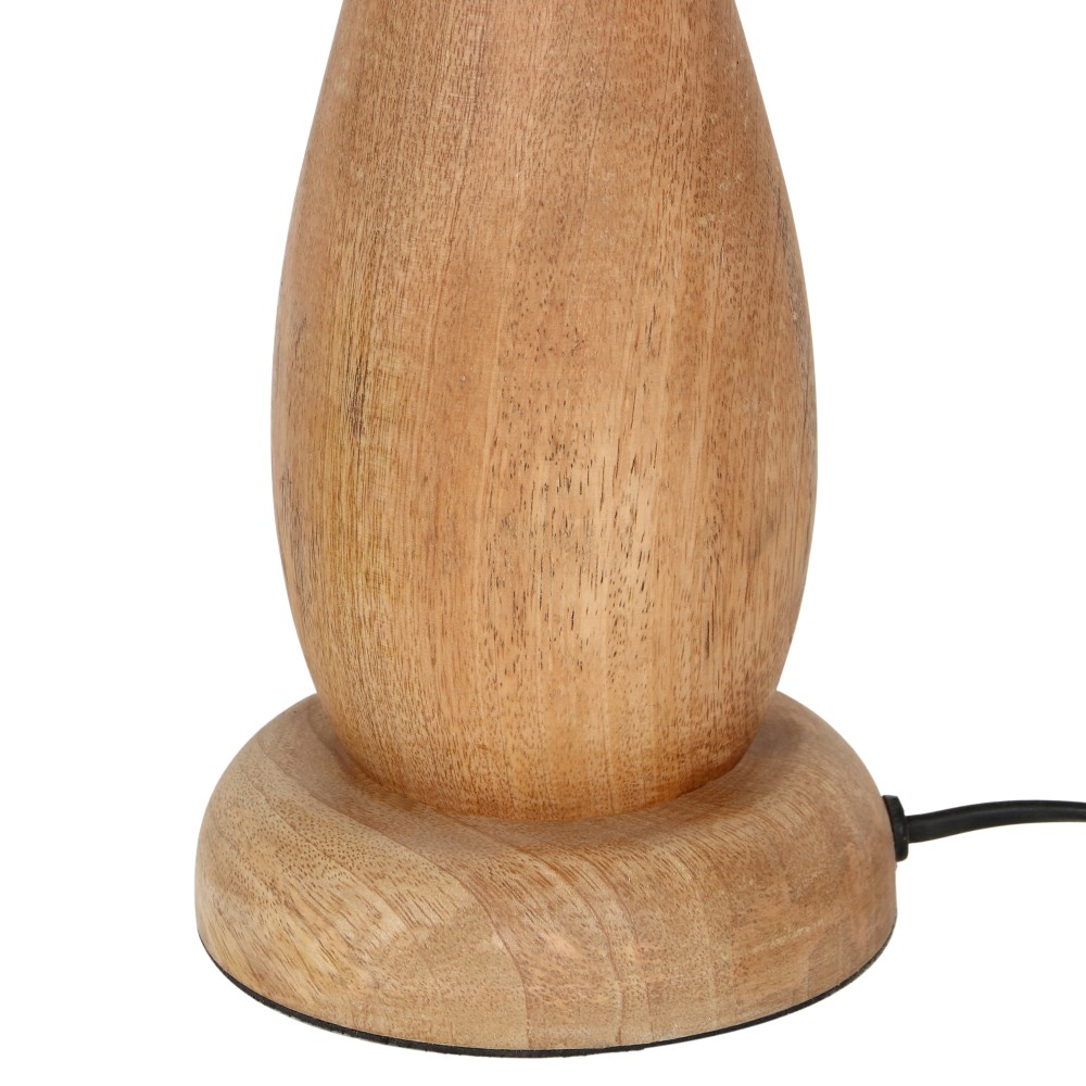 Boho επιτραπέζια λάμπα  από φυσικό ξύλο της Trio lighting.