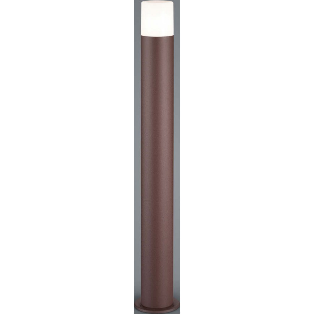 Column for outdoor use in rusty colour. 