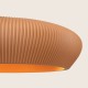 Μίνιμαλ κρεμαστό φωτιστικό από πηλό σε terracotta ,Zambelis lighting.