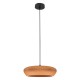 Μίνιμαλ κρεμαστό φωτιστικό από πηλό σε terracotta ,Zambelis lighting.
