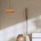 Μίνιμαλ κρεμαστό φωτιστικό από πηλό σε terracotta ,Zambelis lighting.