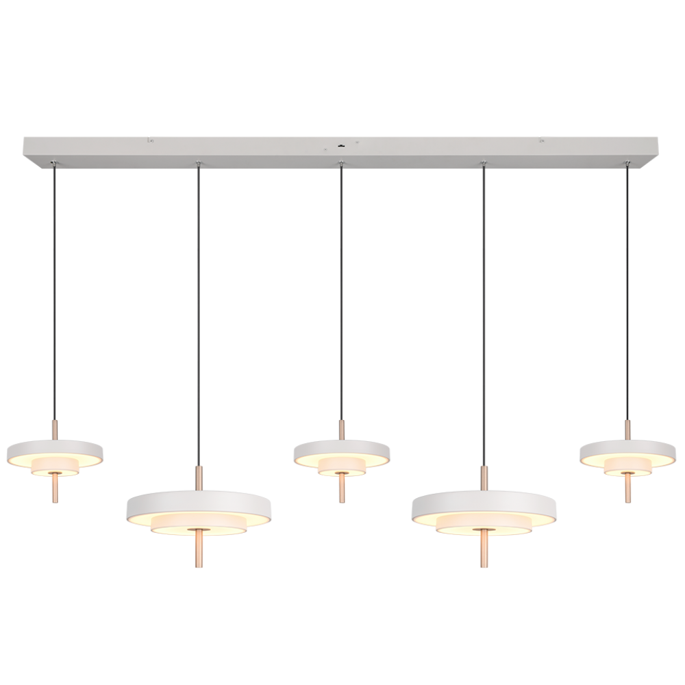 Κρεμαστό φωτιστικό σε γκρι ανοιχτό της Trio Lighting.