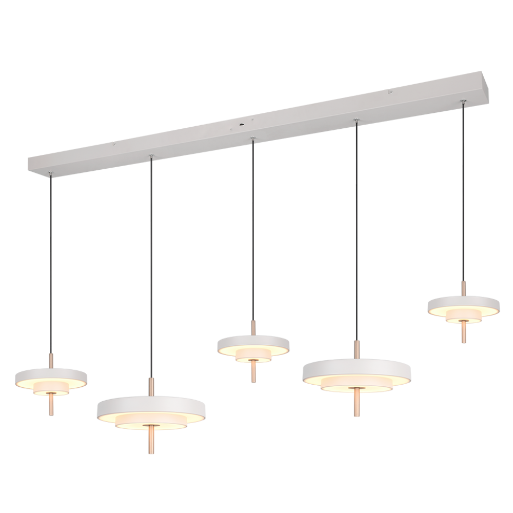 Κρεμαστό φωτιστικό σε γκρι ανοιχτό της Trio Lighting.