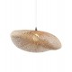 Bamboo pendant in natural or black colour.