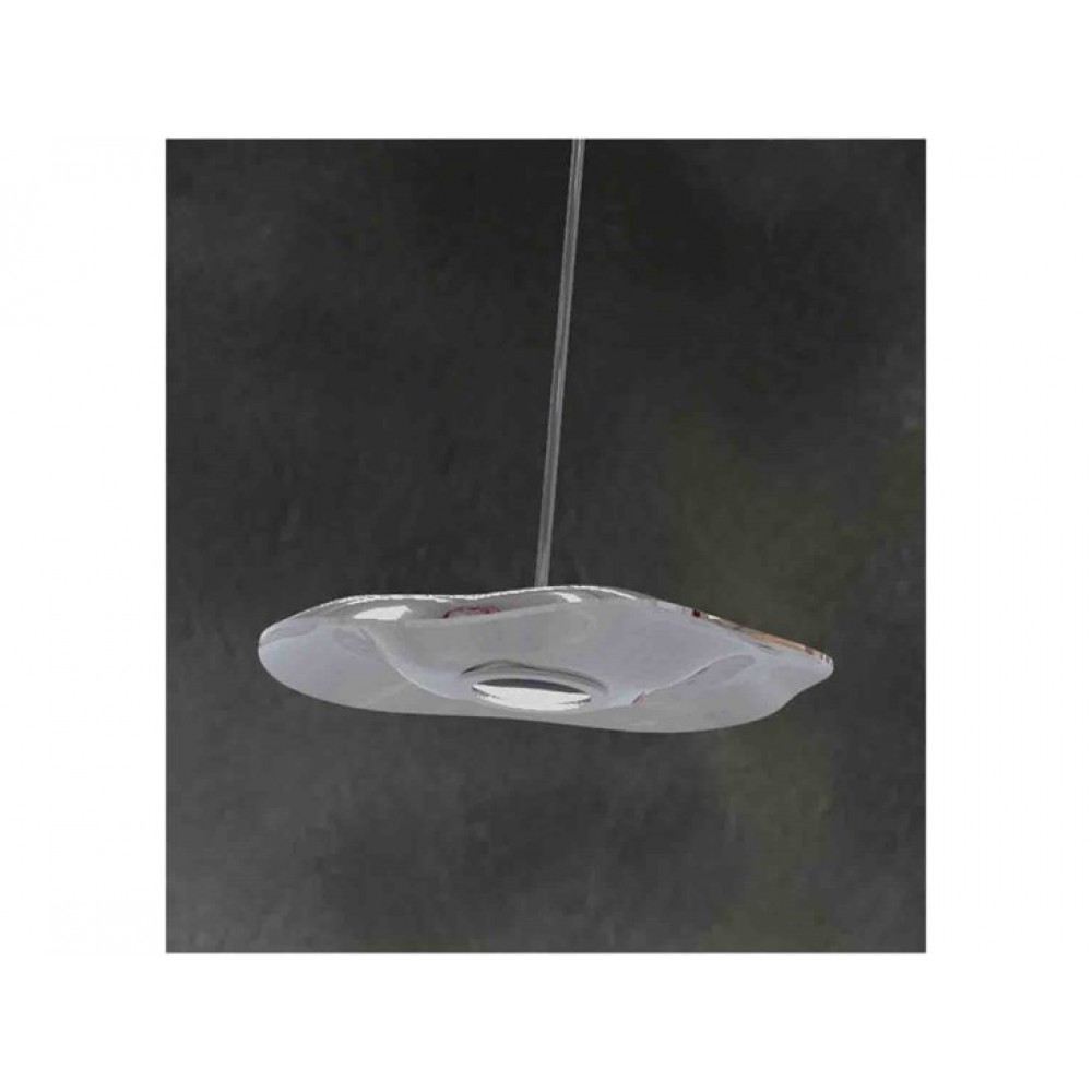 Κρεμαστό φωτιστικό σε σύνθεση από μονόφωτα σε διάφορα χρώματα.