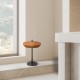 Μίνιμαλ επιτραπέζια λάμπα από πηλό σε  terracotta ,Zambelis lighting.