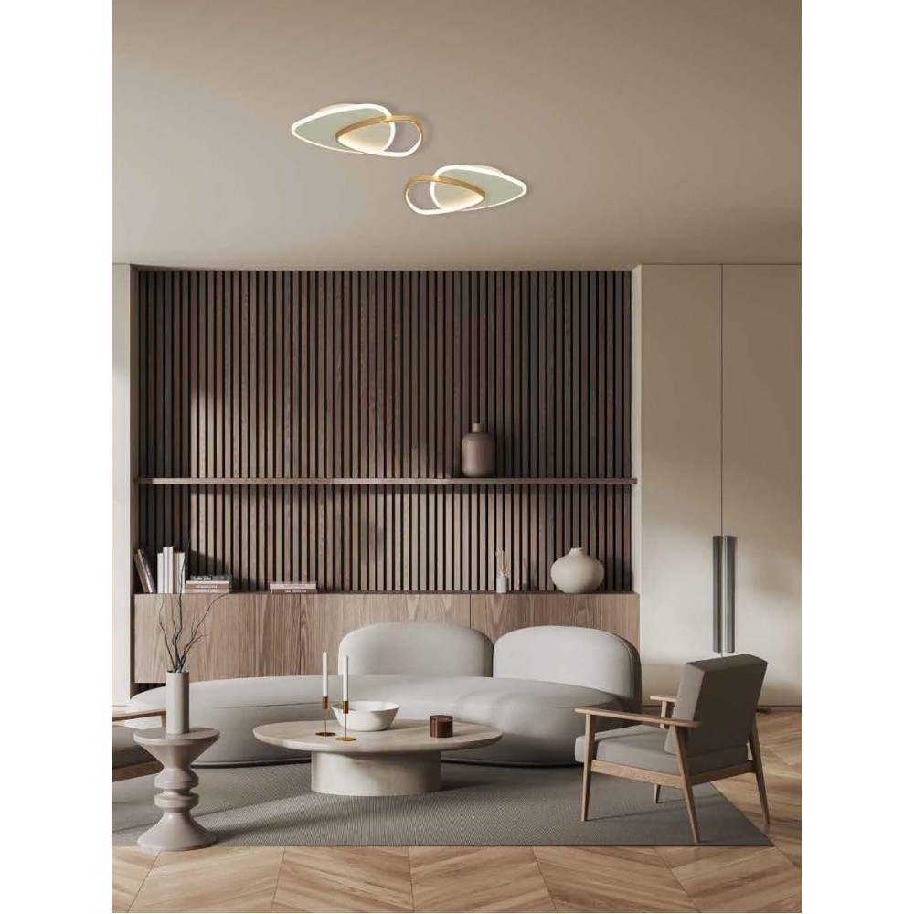 Πλαφονιέρα διπλή με όμορφο design από Zambelis lights.