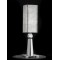 Table lamp in chrome with metal shade.