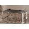 Τραπέζι  χαμηλό σε χρώμιο με ξύλινη επιφάνεια σε χρώμα σκούρα βελανιδιά 