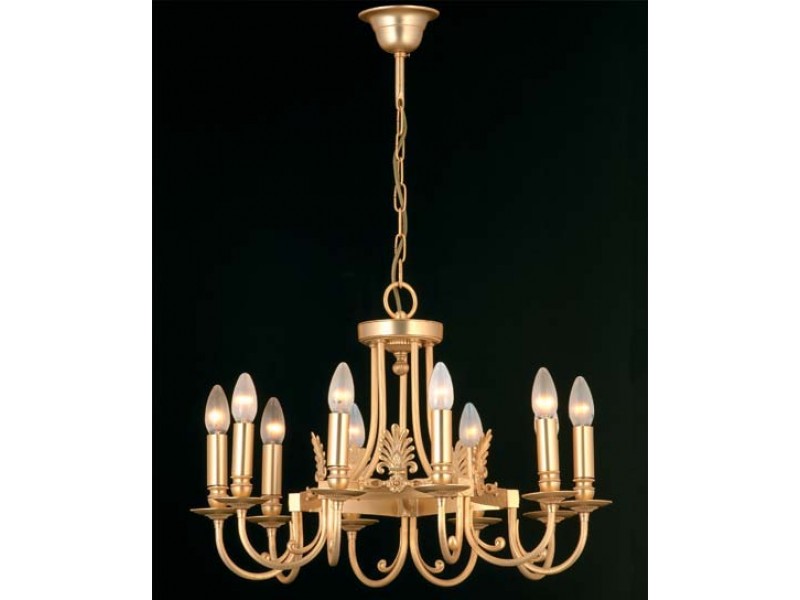 Pendant with brass striped tube in gold matt finish. Pendant with brass striped tube in gold matt finish.