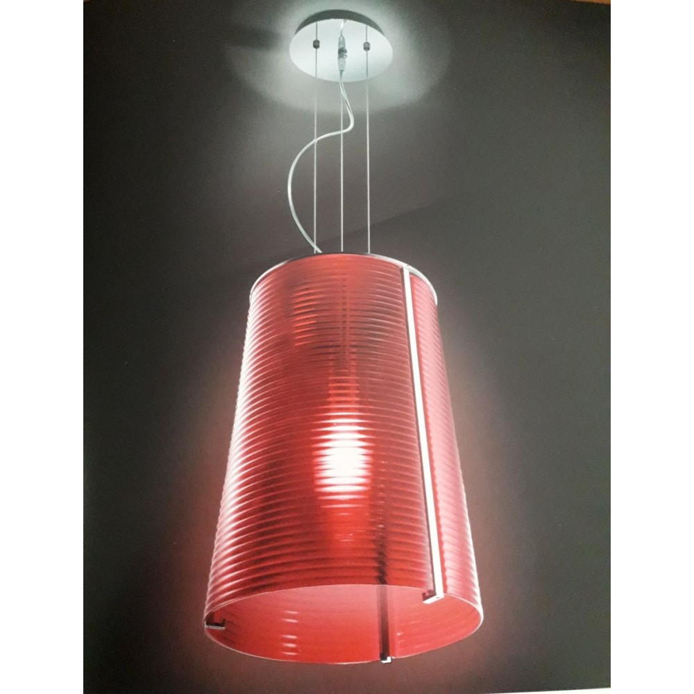 PENDANT 900700 WITH BLOWN RED GLASS