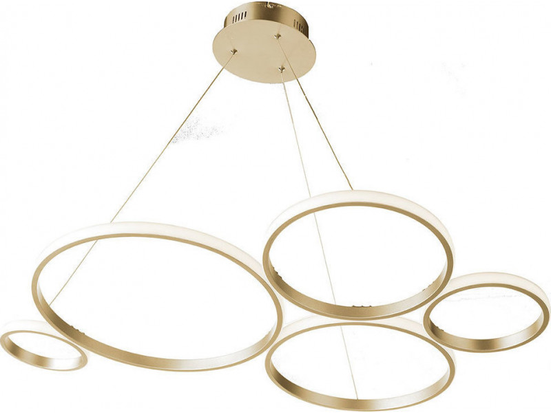 Led pendant in painted metal with circles . Led pendant in painted metal with circles .