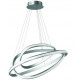 Pendant led with circles in black or silver. Pendant led with circles in black or silver.