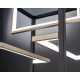 Table with built-in LED Light, in matt black and gold matt with smoke glass and white acrylic glass. It is a 3-step dimmer with a switch. Table with built-in LED Light, in matt black and gold matt with smoke glass and white acrylic glass. It is a 3-step dimmer with a switch.